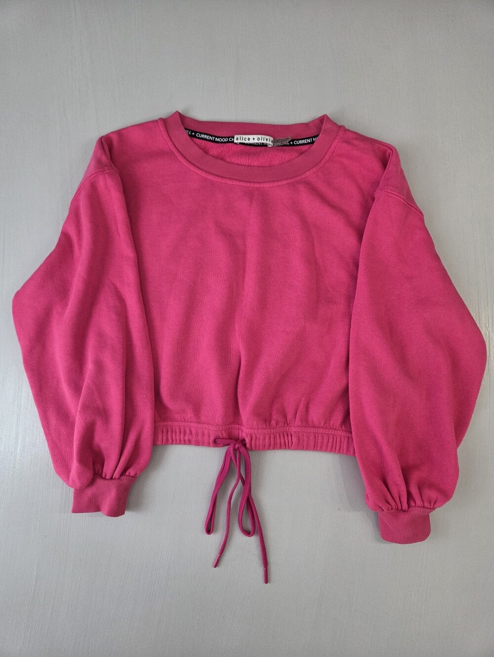 Alice + Olivia Bernetta Drawstring Sweatshirt